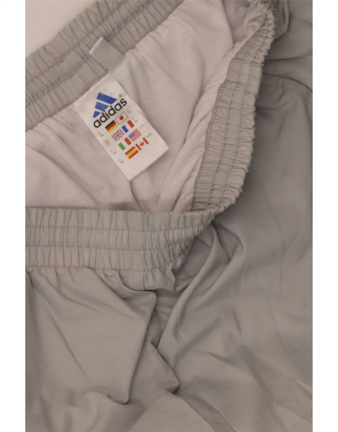Adidas Pantalones de chándal para mujer UK 12 Poliéster gris medio