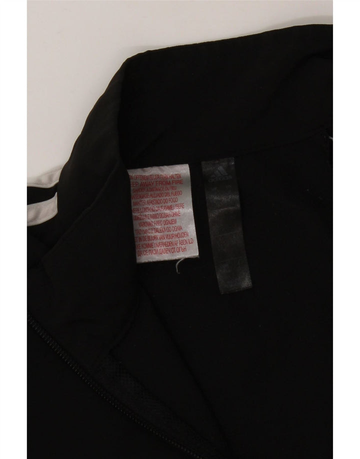 ADIDAS Chaqueta de chándal para niño 11-12 años Negro Poliéster