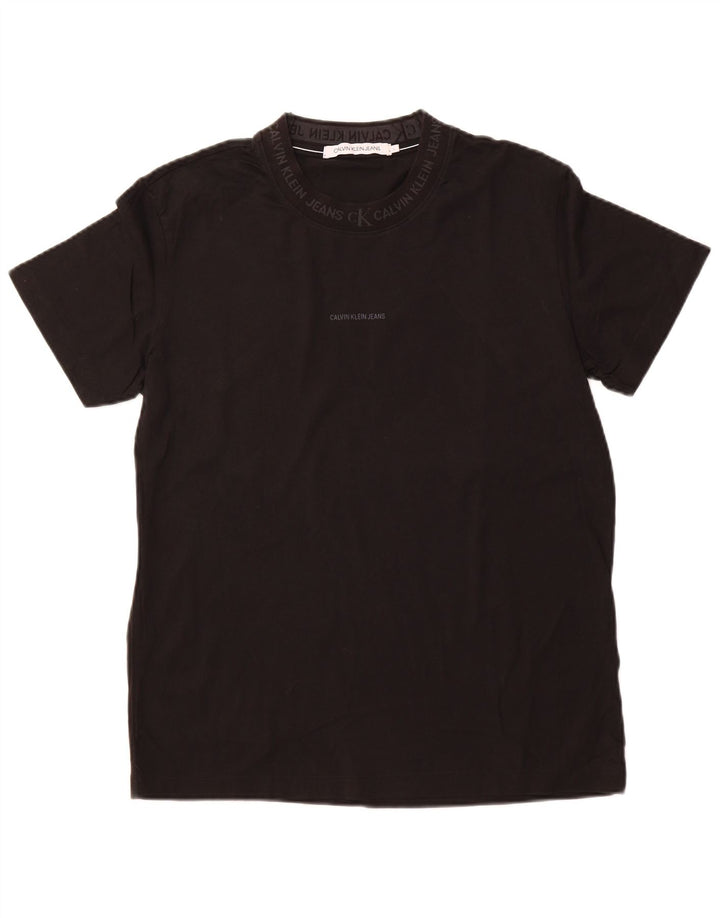 CALVIN KLEIN JEANS Camiseta gráfica para hombre Top Grande Negro