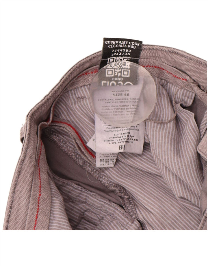 Liu Jo - Pantalón chino ajustado para hombre IT 46 Small W30 L32 Algodón gris