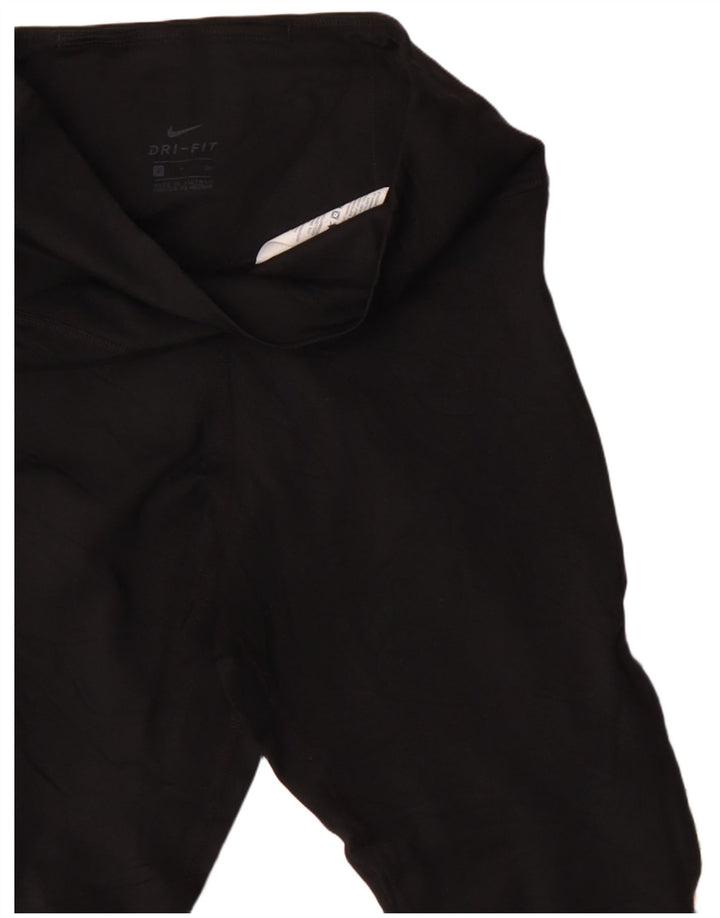Nike Leggings Dri Fit para mujer UK 8 Small Negro Geométrico Poliéster