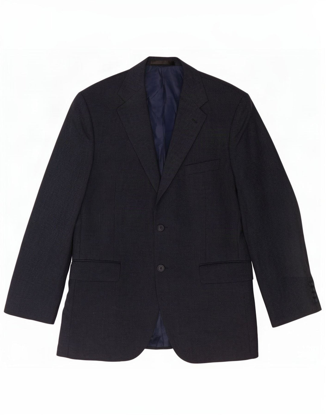 Marks & Spencer Chaqueta tipo blazer de 2 botones para hombre UK 42 Large Azul marino Lana virgen