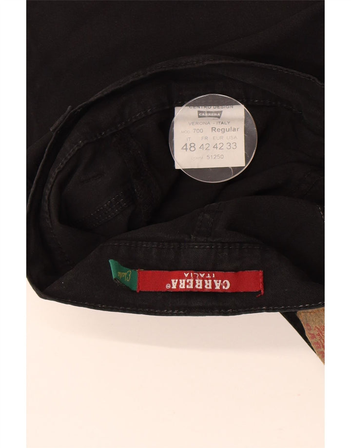 Carrera Pantalones cortos casuales para hombre IT 48 Medium W30 Algodón negro
