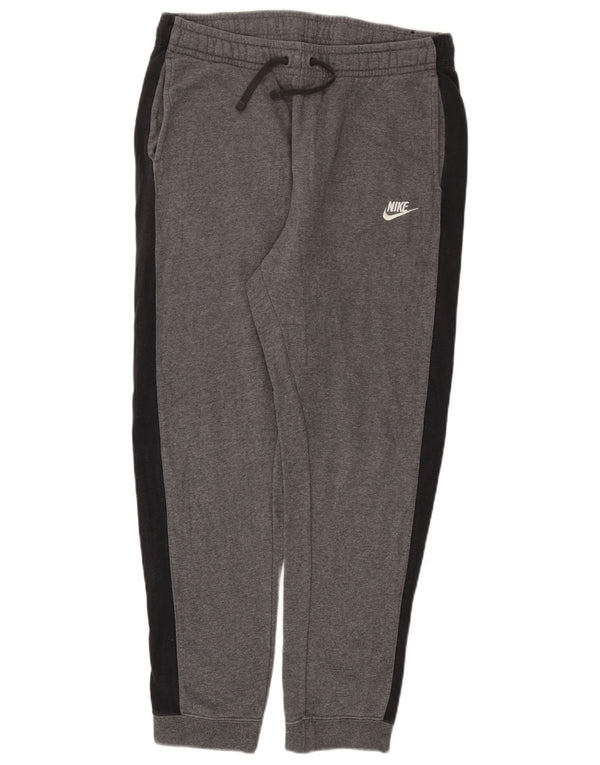 Nike Pantalones de chándal para hombre Joggers Large gris Colorblock Cotton