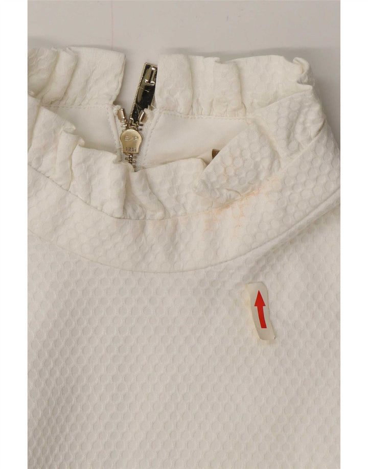 Ted Baker Blusa para mujer Talla superior 4 Poliéster blanco grande