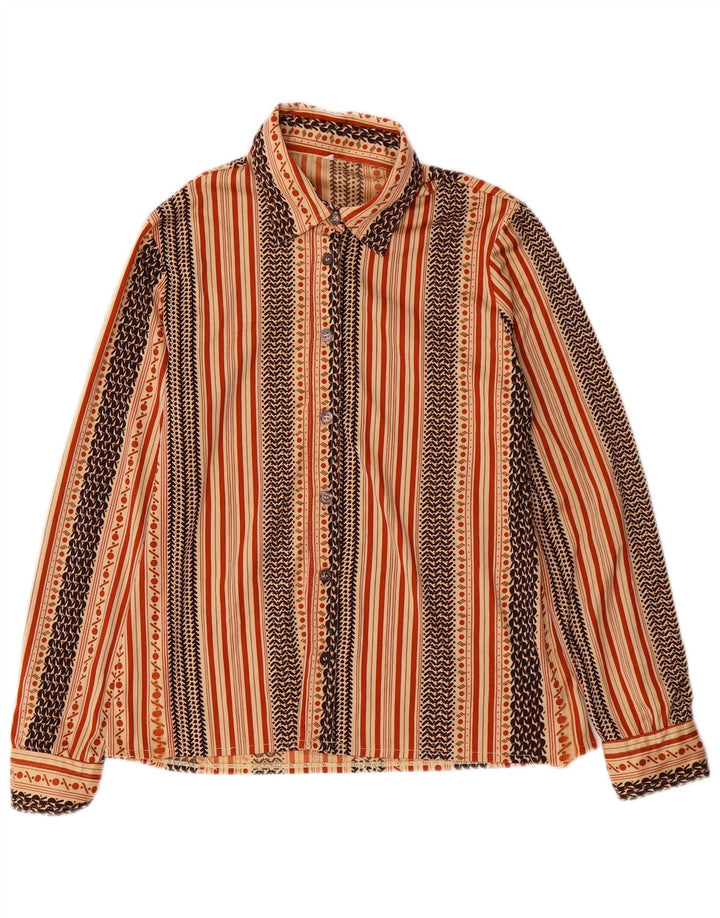 Camisa VINTAGE Mujer IT 50 XL Beige Rayas