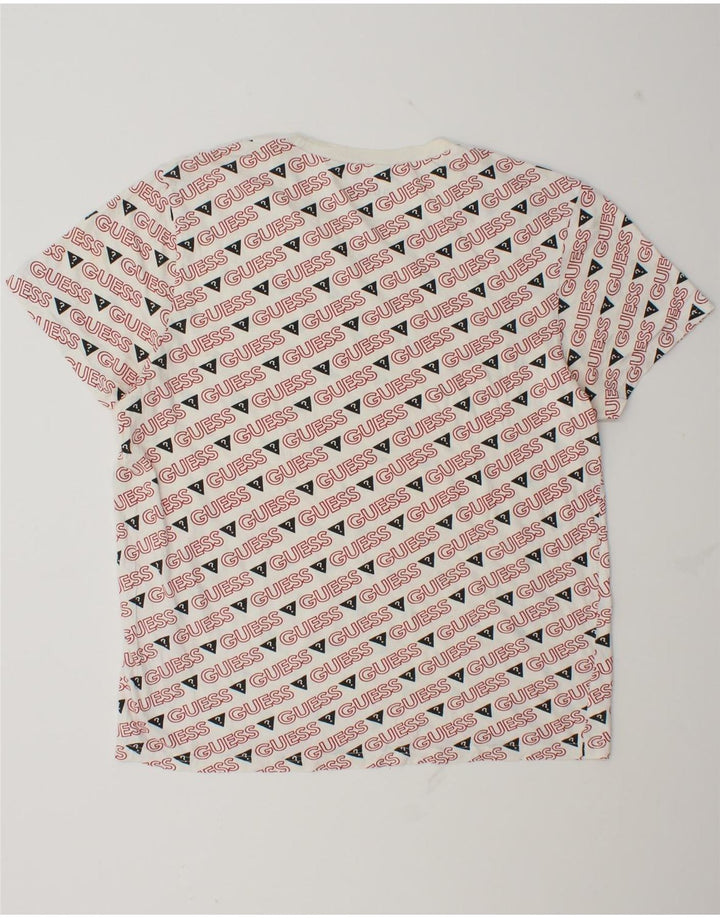 Guess - Camiseta gráfica para hombre, talla grande, color blanco