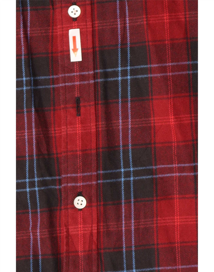 Levi's Camisa De Franela De Algodón A Cuadros Rojos Grandes Para Hombre