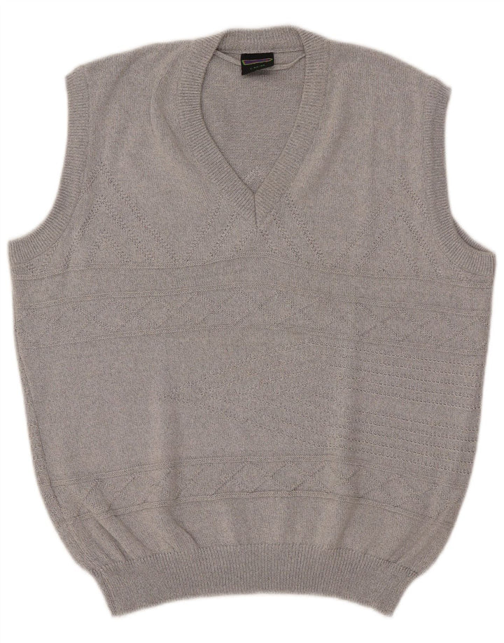 WESTBURY Camiseta sin mangas para hombre IT 52/54 Large Grey