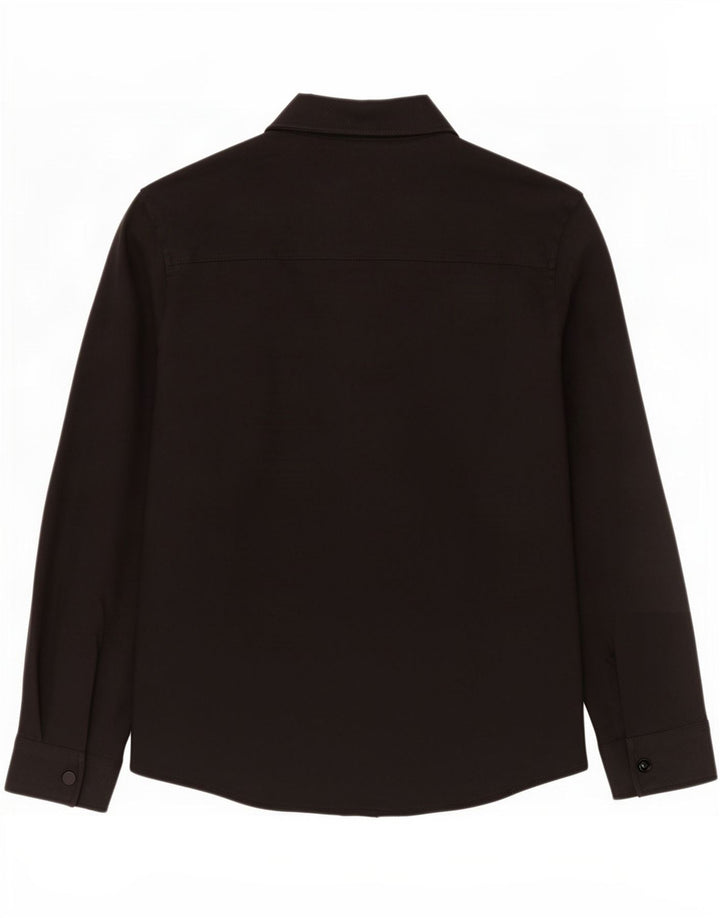 Zara Hombre Camisa Small Poliéster Negro