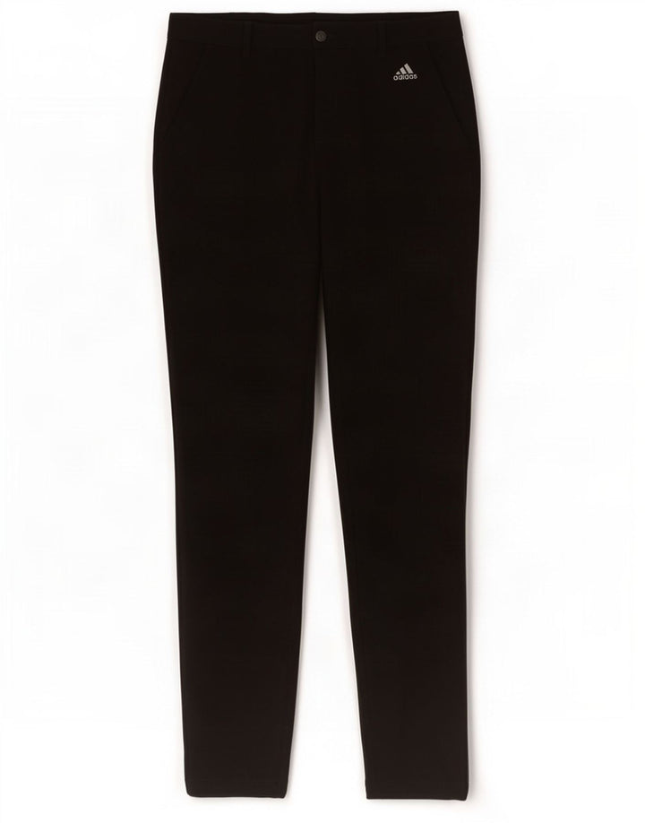 Adidas Pantalones Chinos Slim Para Hombre W32 L34 Poliéster Negro