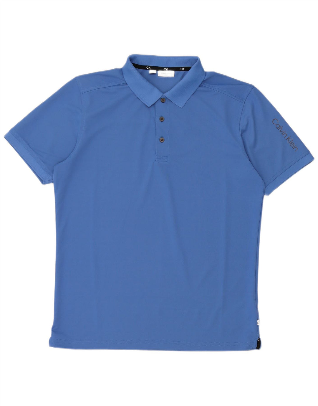 CALVIN KLEIN Polo gráfico para hombre Poliéster azul medio