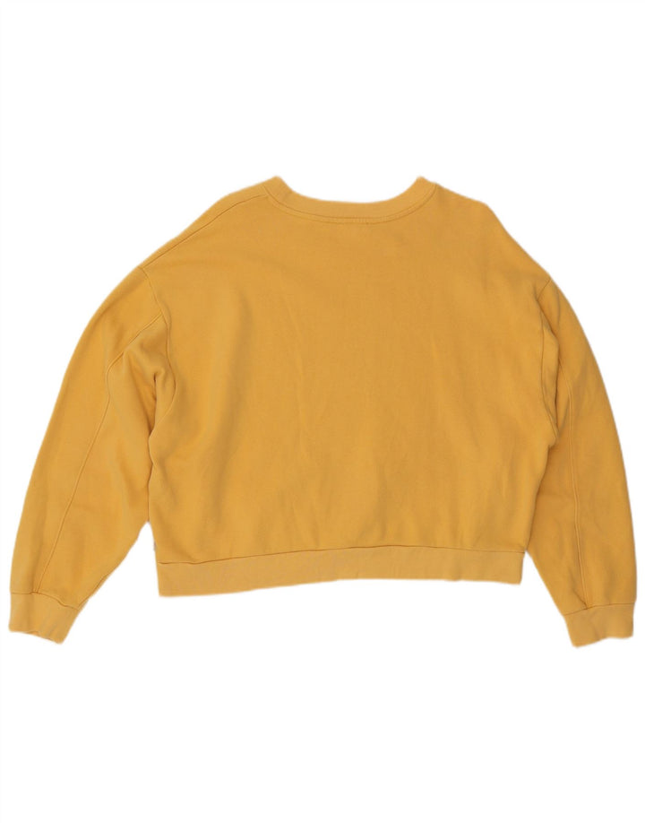 Levi's Sudadera con gráfico de corte extragrande para mujer, talla 40, color amarillo mediano