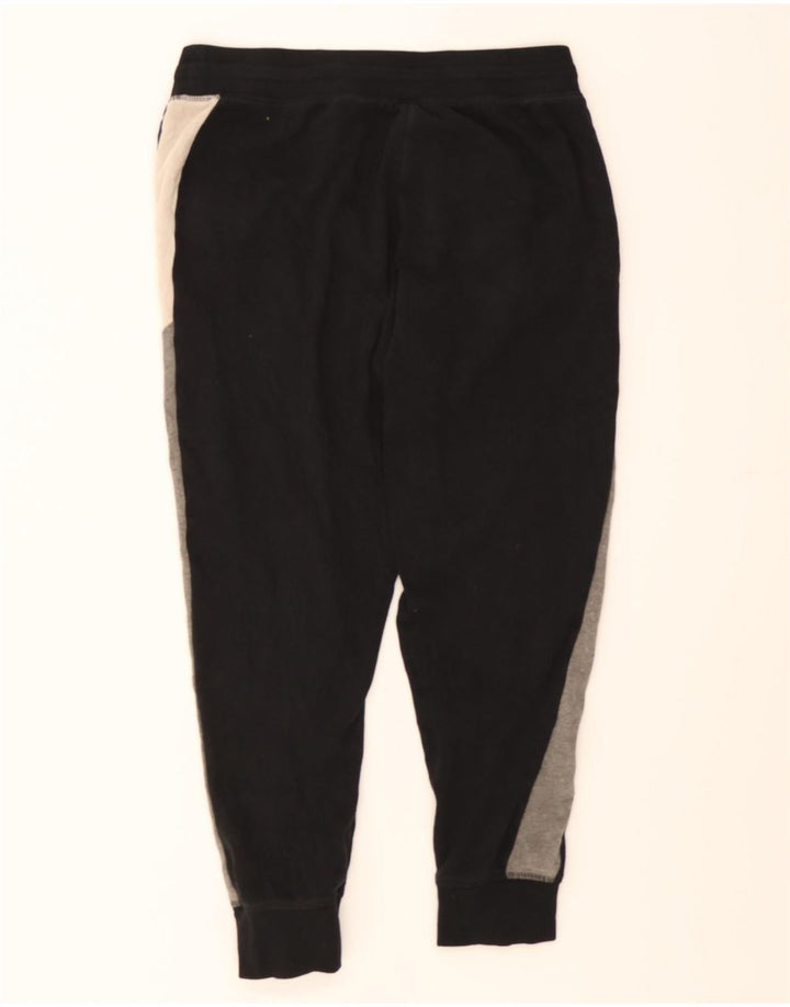 REEBOK Mens Tracksuit Trousers Joggers Medium  Black Colourblock Cotton Vintage Reebok and Second-Hand Reebok from Messina Hembry 