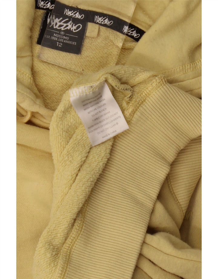 MOSSIMO Jersey con capucha de gran tamaño para mujer US 12 Grande Algodón amarillo