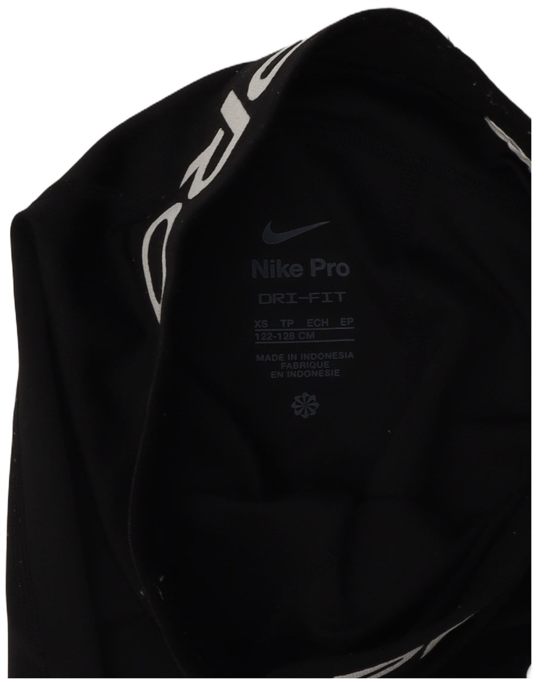 NIKE Girls Dri Fit Graphic Leggings 6-7 Years XS Black