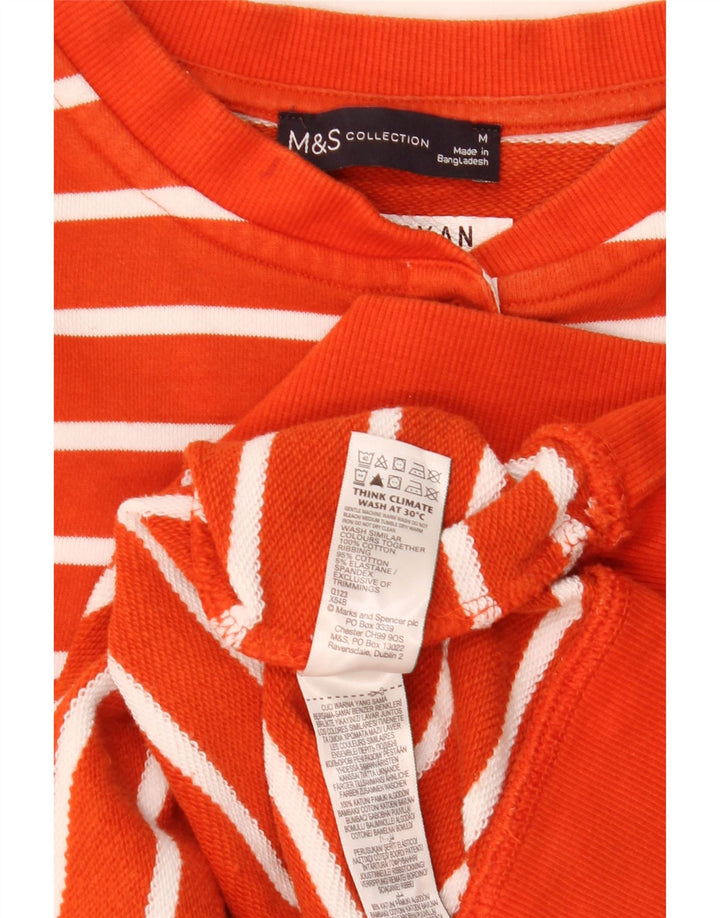 Marks & Spencer - Sudadera para mujer, talla 40, tamaño mediano, color naranja a rayas