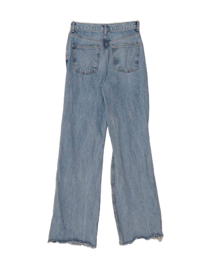 ZARA Womens High Rise Distressed Bootcut Jeans EU 38 Small W28 L34 Blue Vintage Zara and Second-Hand Zara from Messina Hembry 