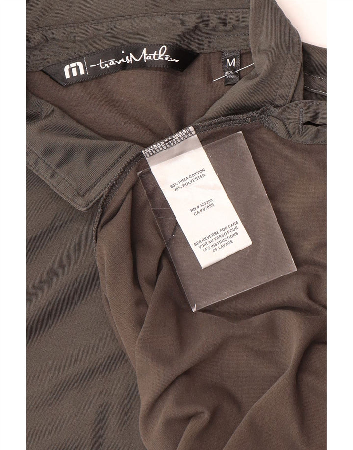 TRAVIS MATHEW Polo para hombre de algodón gris medio
