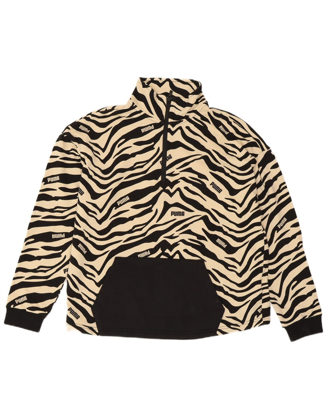 PUMA Sudadera extragrande para mujer UK 14 Medium Off White