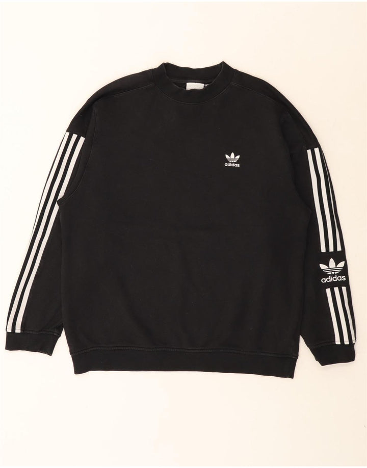 Adidas Hombre Sudadera Jumper Medium Negro Algodón