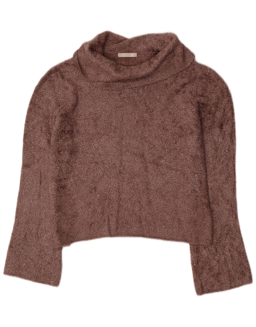 Marks & Spencer - Jersey con cuello vuelto para mujer, talla 40, viscosa marrón medio