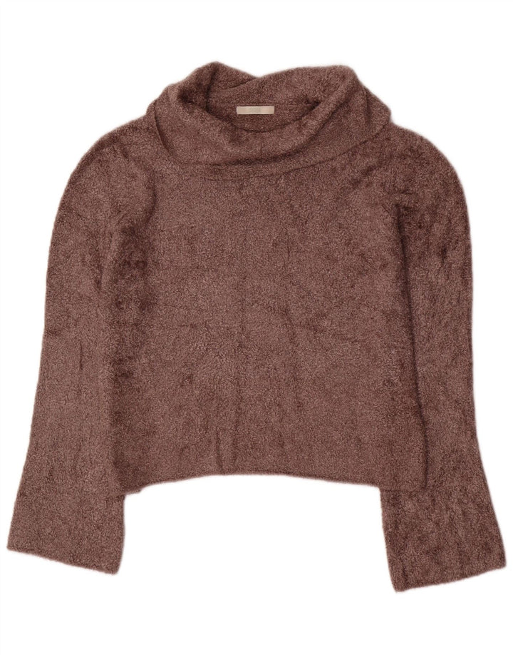 Marks & Spencer - Jersey con cuello vuelto para mujer, talla 40, viscosa marrón medio