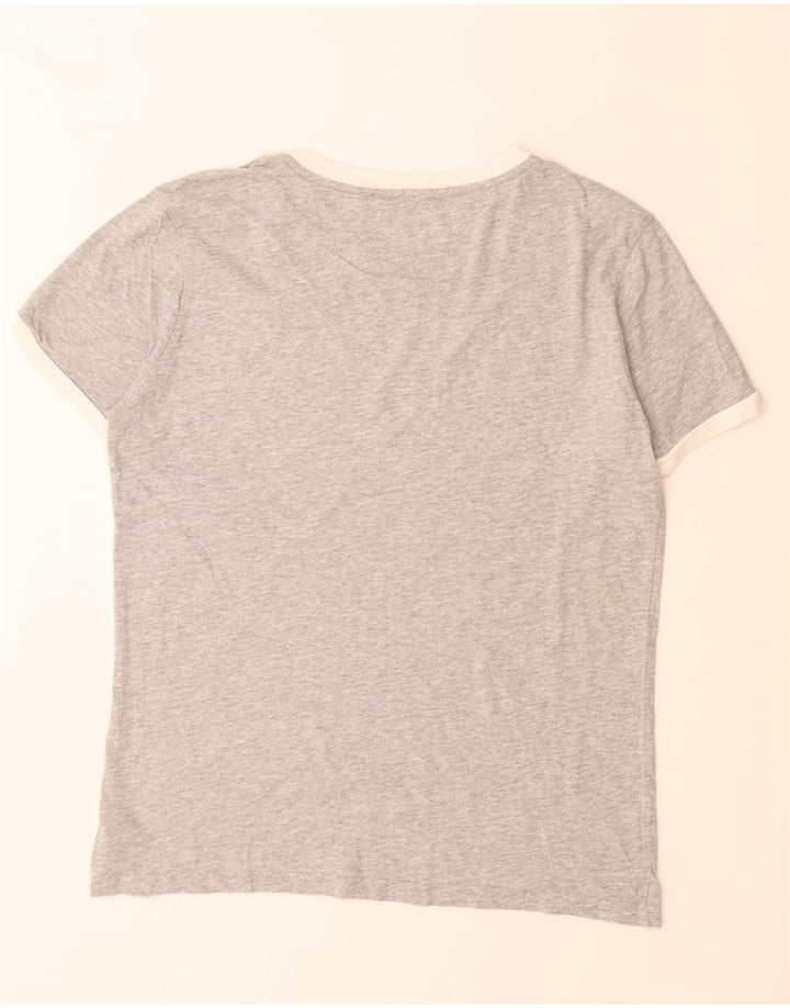 TOMMY HILFIGER Camiseta gráfica para hombre Top Small Grey Colourblock Cotton