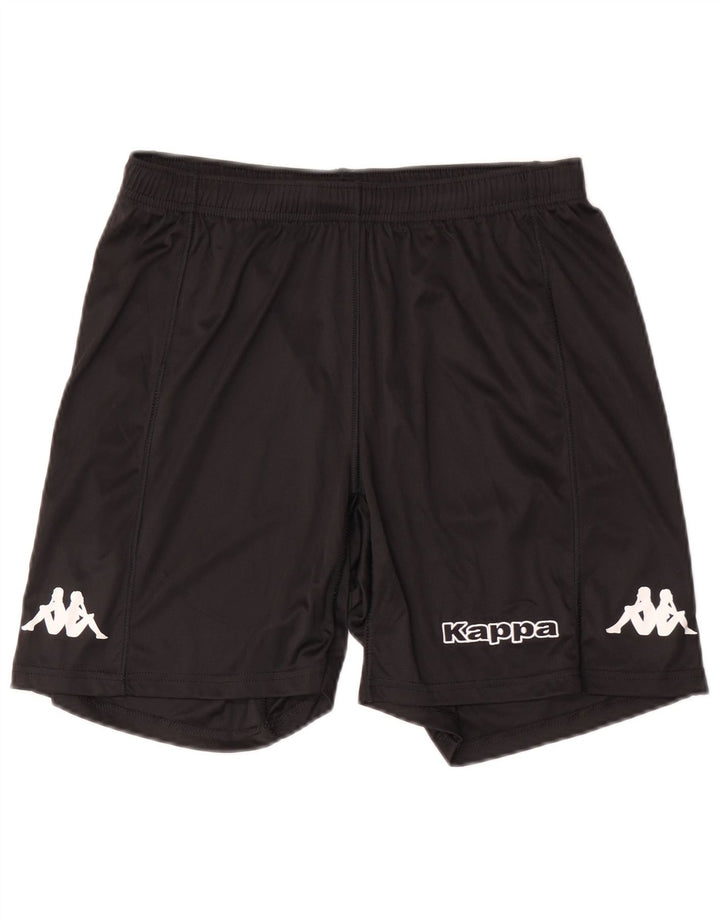 Kappa Mens Graphic Sport Shorts Medium Negro Poliéster