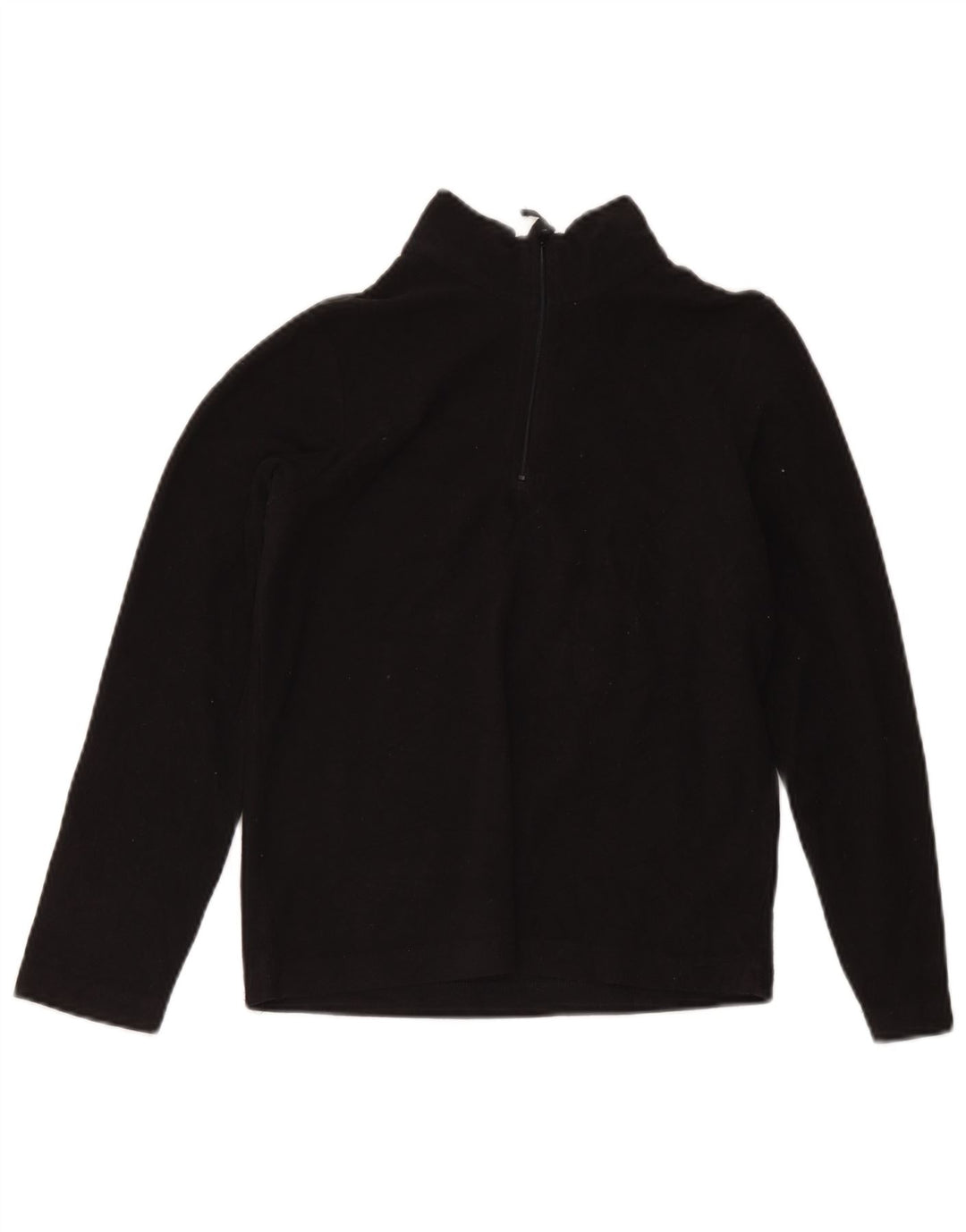 Mountain Warehouse Jersey polar con cremallera y cuello para niños 11-12 años Poliéster negro