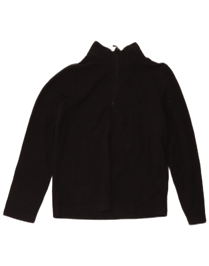 Mountain Warehouse Jersey polar con cremallera y cuello para niños 11-12 años Poliéster negro
