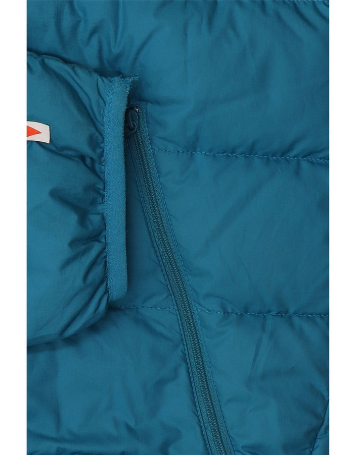Jack Wolfskin Chaqueta acolchada con capucha para hombre UK 40/42 Poliéster azul grande