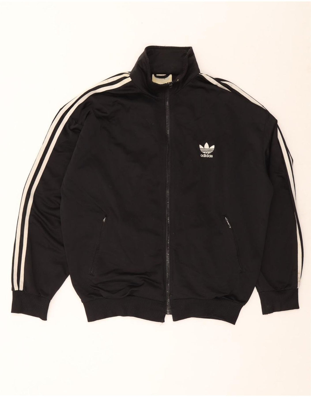 Adidas - Chaqueta de chándal para hombre, talla grande, color negro