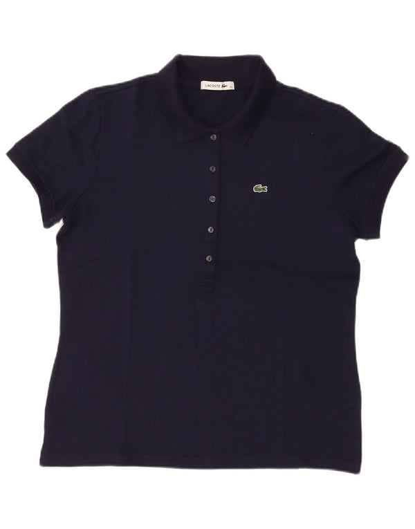 Polo LACOSTE Mujer Talla 46 XL Azul Marino Algodón