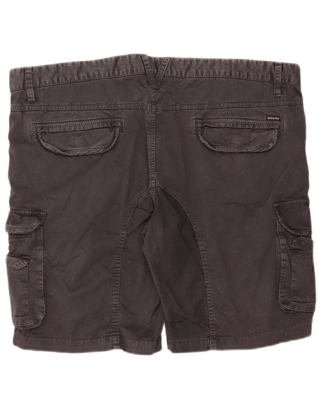Brugi Pantalones cortos cargo para hombre IT 58 4XL W42 Gris