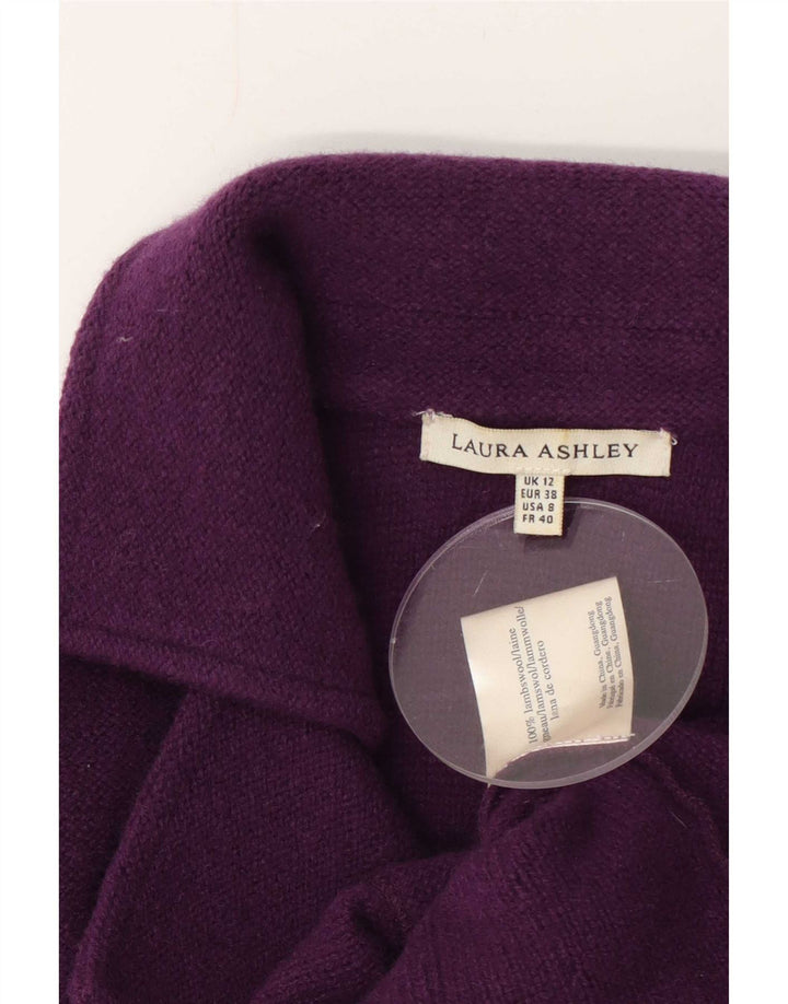 Laura Ashley Chaqueta Blazer de 3 Botones para Mujer Reino Unido 42 Lana de Cordero Púrpura Mediana