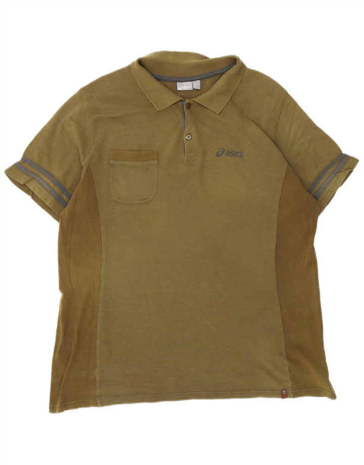 Polo Asics Hombre XL Caqui Algodón