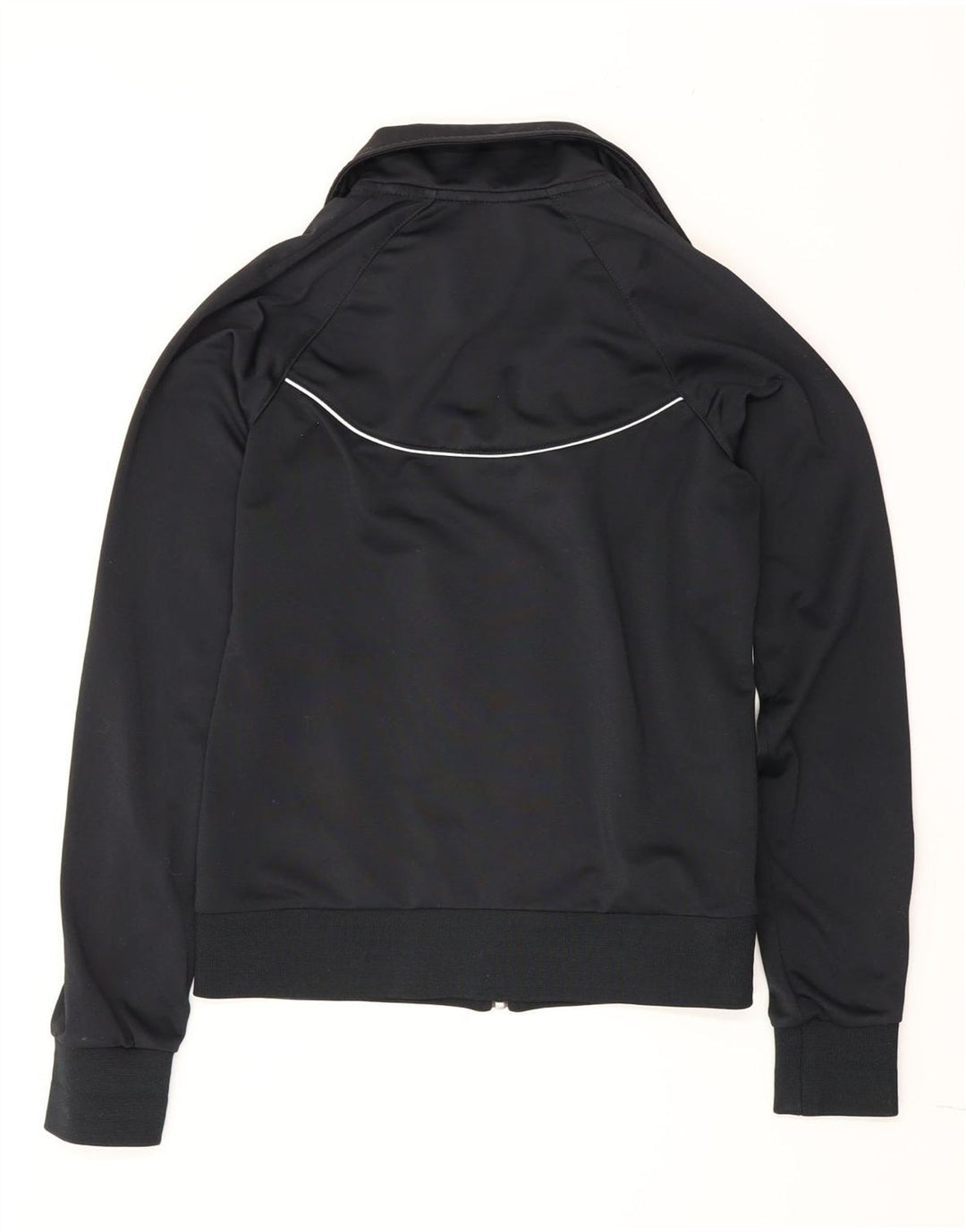 Nike - Chaqueta de chándal para mujer, talla 8, talla pequeña, poliéster negro