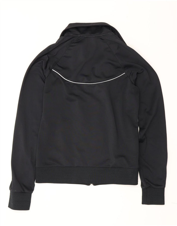 Nike - Chaqueta de chándal para mujer, talla 8, talla pequeña, poliéster negro