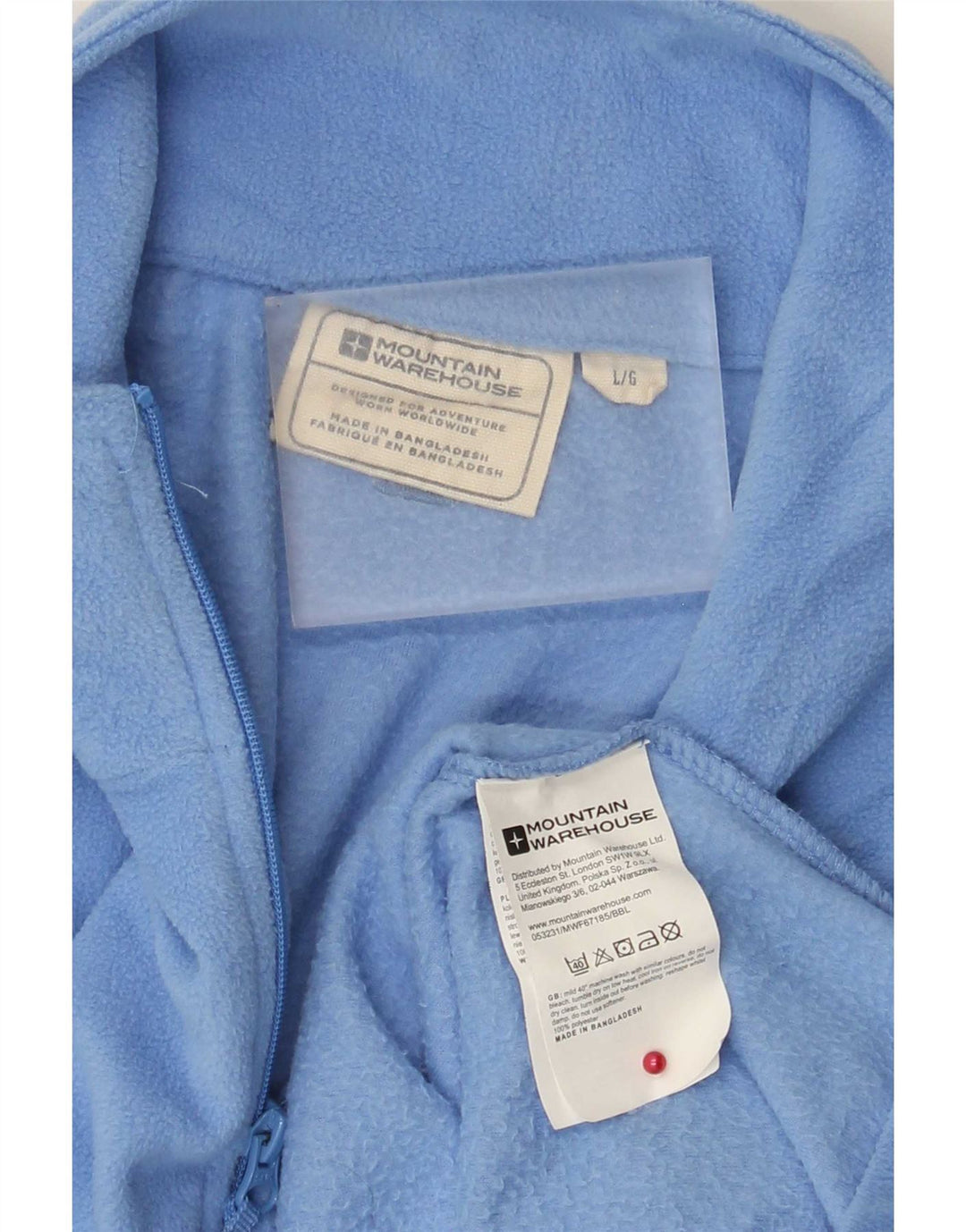 Jersey polar con cremallera y cuello para mujer de Mountain Warehouse UK 46 Poliéster azul grande