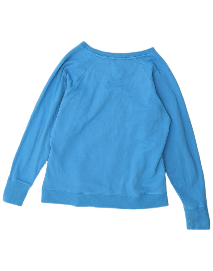 CHAMPION Sudadera gráfica para mujer Jumper UK 16 Large Blue Cotton