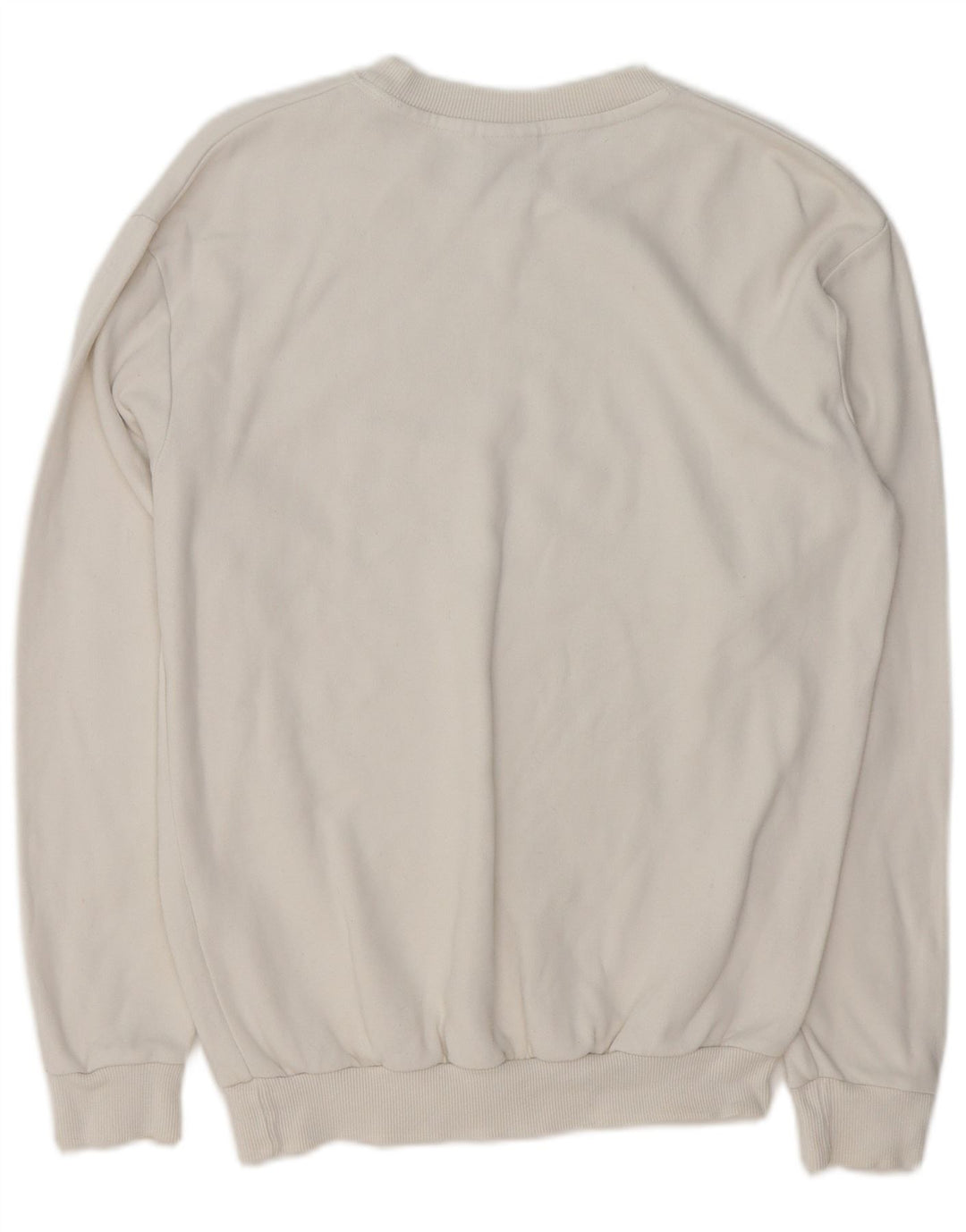 ZARA Hombre Sudadera Jumper Mediana Algodón Blanco