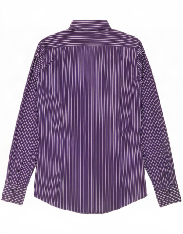 Camisa Benetton Hombre Mediana Azul Marino Raya diplomática