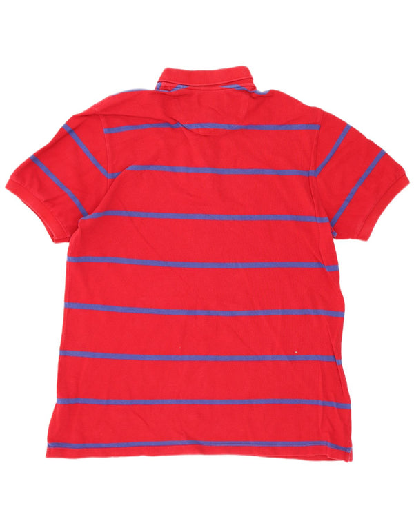Chaps Polo para hombre de algodón a rayas rojo medio