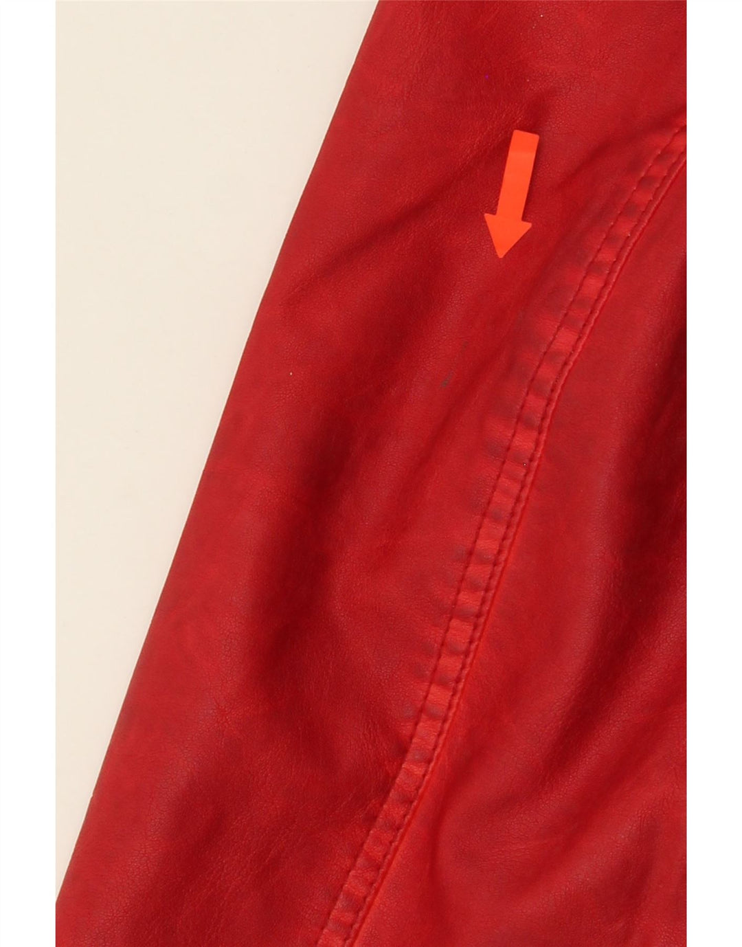 CANDA Womens Faux Leather Jacket EU 48 2XL Red Polyurethane Vintage Canda and Second-Hand Canda from Messina Hembry 