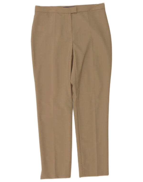 Pantalón de traje recto para mujer Les Copains EU 40 Medium W30 L27 Beige