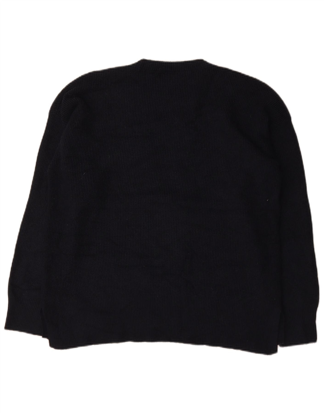 Marks & Spencer - Jersey de cuello redondo para hombre, talla grande, viscosa, color azul marino