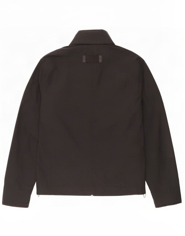 Chaqueta cortavientos con capucha para hombre Fat Face UK 36 Small Black Cotton