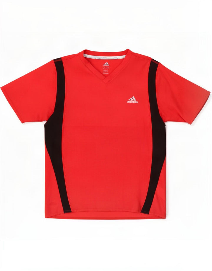 Adidas Hombre Camiseta Top Medium Rojo Colorblock Poliéster