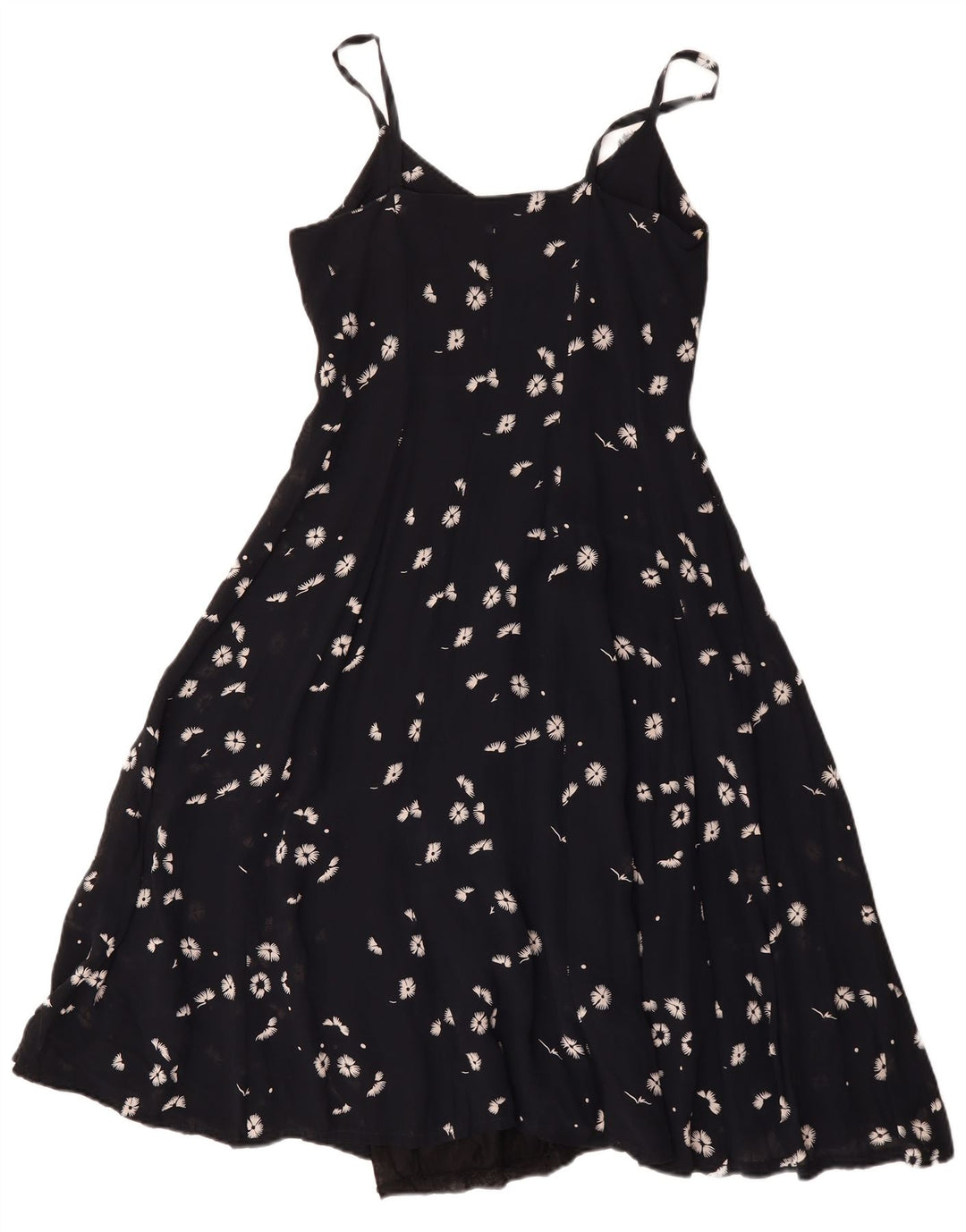 Vestido lencero Artisan para mujer UK 40 Mediano Negro Floral